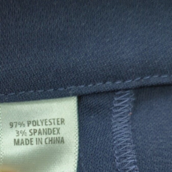 St. John Caviar Emma Navy Blue Crop Pants Size 6 - Picture 10 of 11